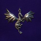 Dragon pendant silver